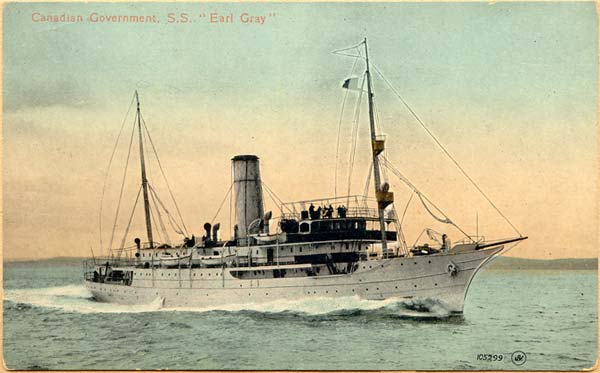 Earl Grey on sea trials 1909